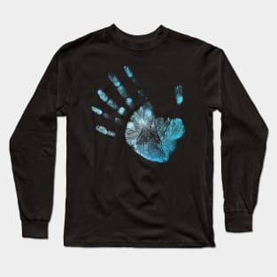 Palm print - Fringe Glyph Long Sleeve T-Shirt